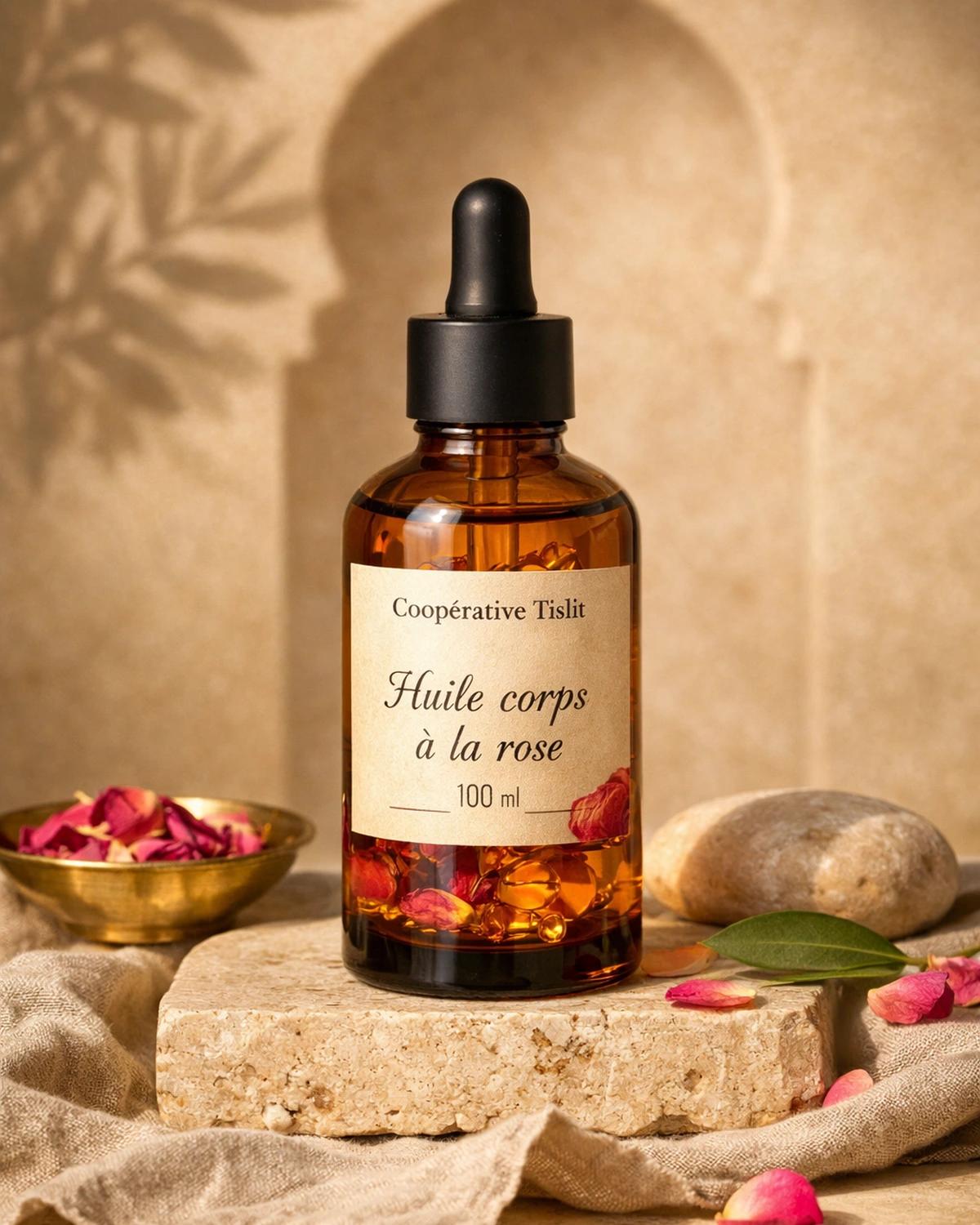 Huile corps à la rose 100 ml